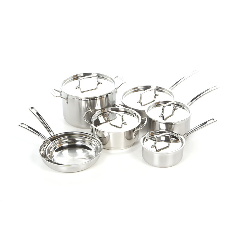 Cuisinart Multiclad Pro 12 Piece Stainless Steel Cookware Set & Reviews
